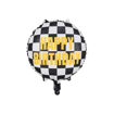 Picture of HAPPY BIRTHDAY CHECKERED FLAG FOIL BALLOON 17 INCH